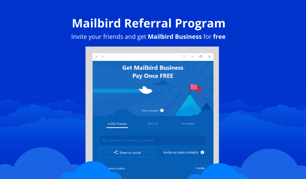 Mailbird Referral Program 2.0 - Get Mailbird Business for free