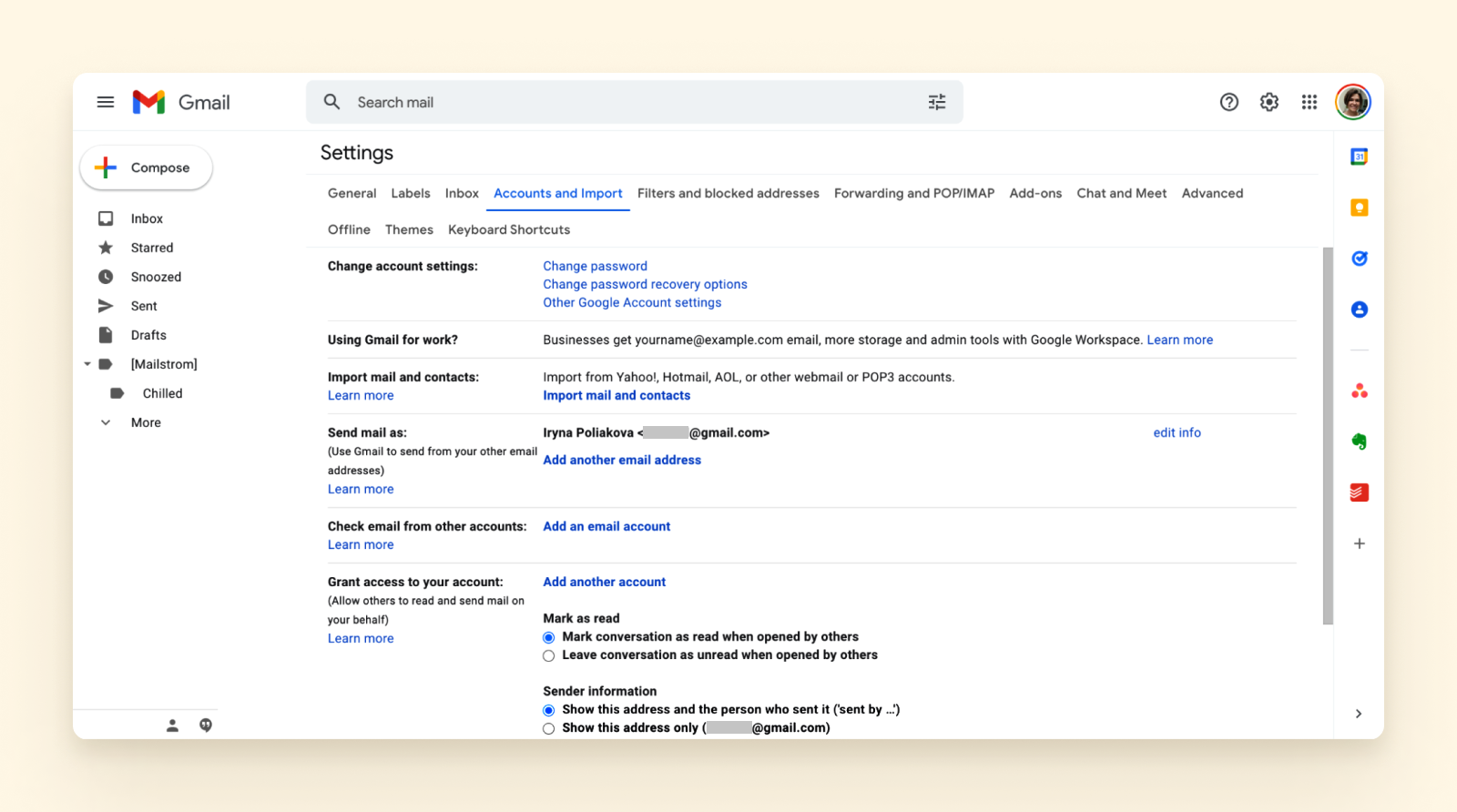merge 2 email accounts in gmail