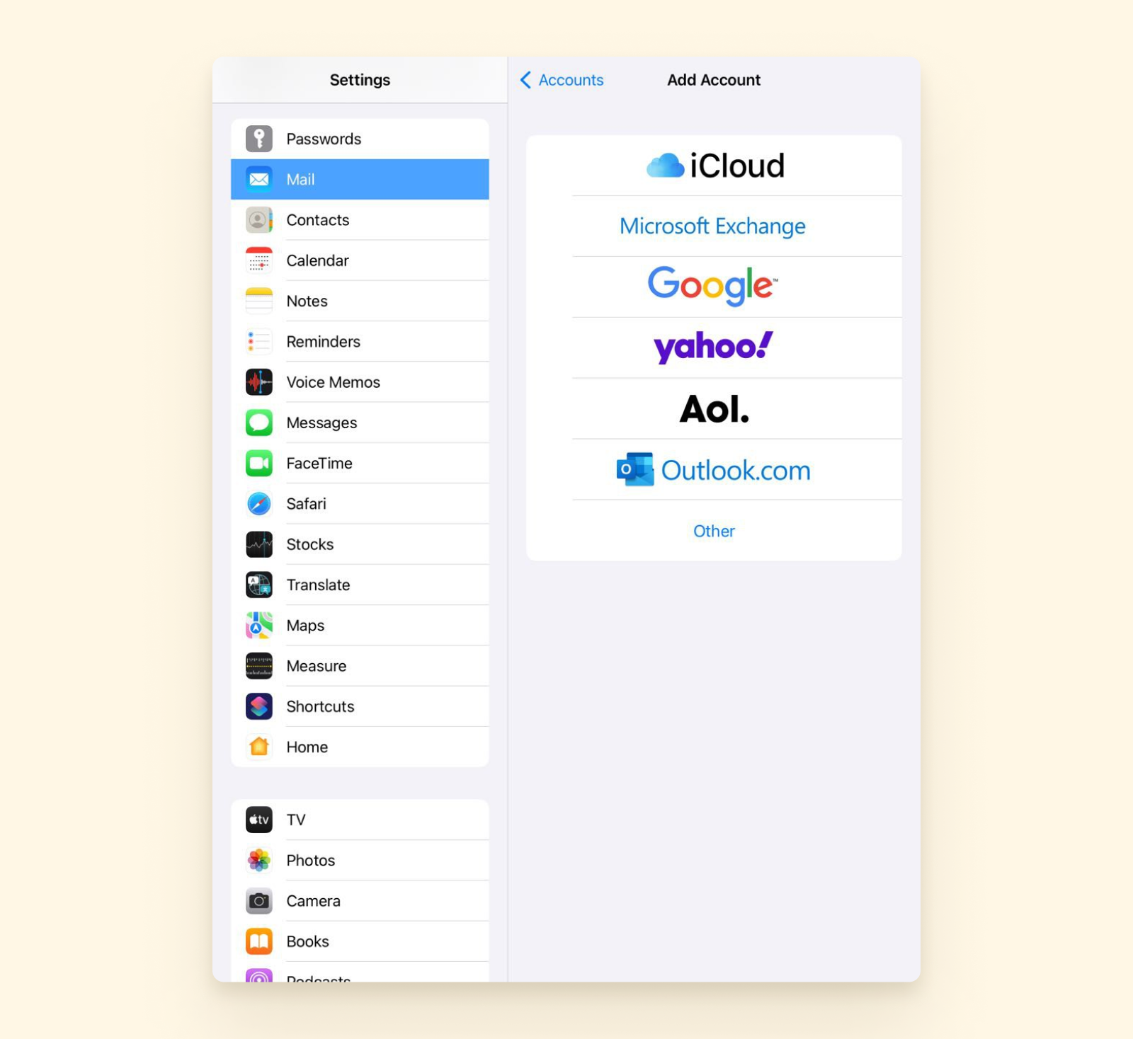 how to check your email on a school ipad
