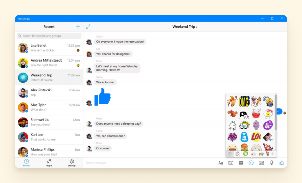 Facebook chat pc